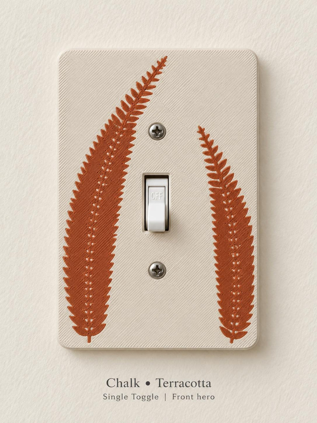 Pressed Fern Switch Plate, view 2