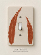 Pressed Fern Switch Plate, view 2