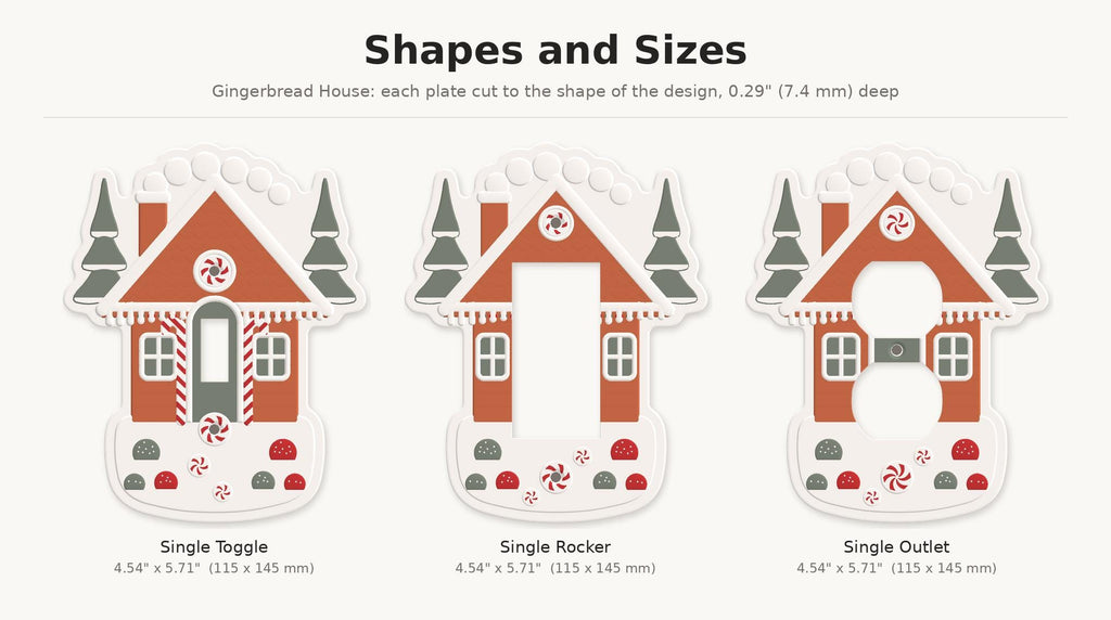 Gingerbread House Switch Plate, view 6