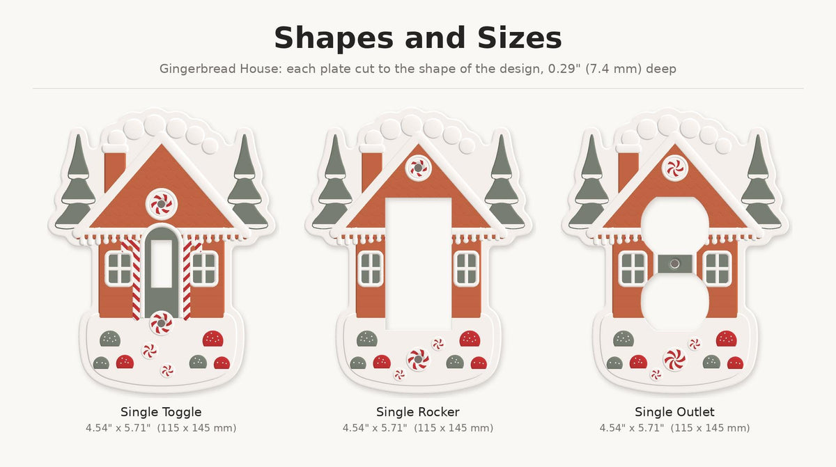 Gingerbread House Switch Plate, view 6